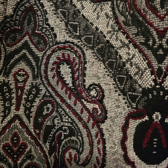 Coldwater Creek Black and Red Paisley Blazer - Picture 2 of 5